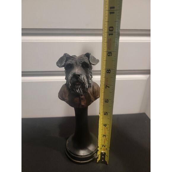 Terrier Dog Bust Home Decor Hand Painted Fanatics - Picture 8 of 9